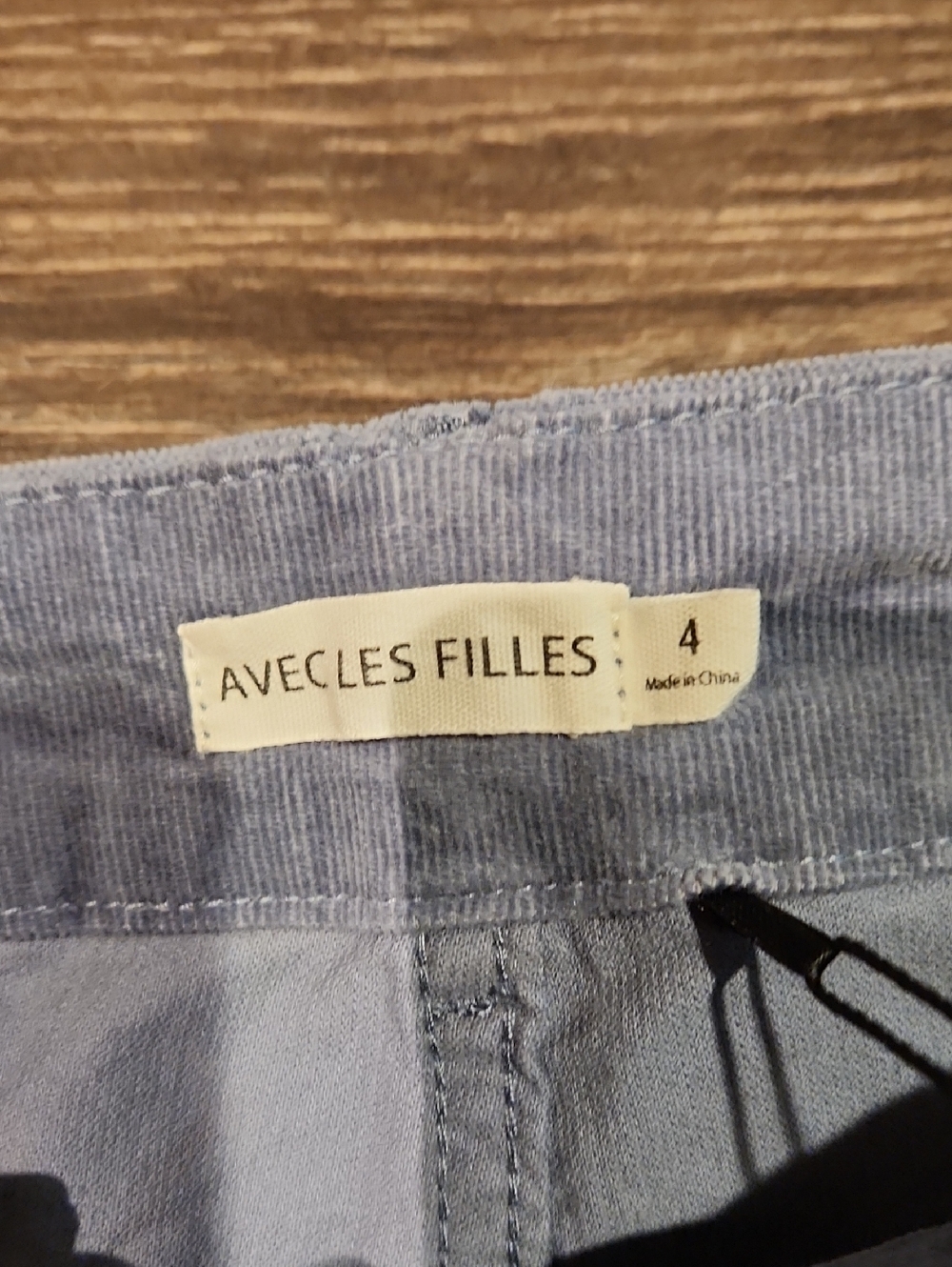 ❤️ NWT! ANTHROPOLOGIE AVEC LES FILLES HIGH RISE WIDE LEG CROP CORDUROY PANTS. 4 - Picture 6 of 9